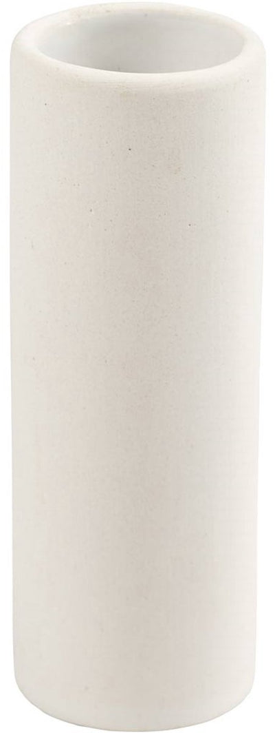 Vaso Creative Company, h: 11 cm, d 4 cm, bianco, 1 pezzo