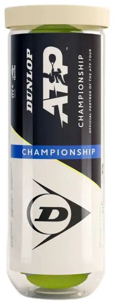 Dunlop Tennisball ATP Championship Rubber Tase Yellow 3 pezzi