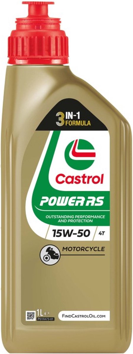 Aceite castrol power rs 4t 15w50 1 litro