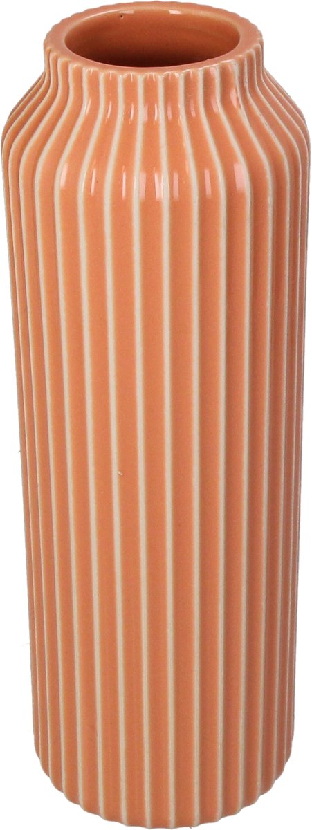 Vaso collezione HD gres arancione 9,5x9,5x26cm