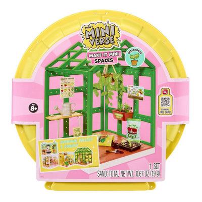 Miniverse - spaces starter pack greenhouse craft set - construction kit - make your own mini plant greenhouse!