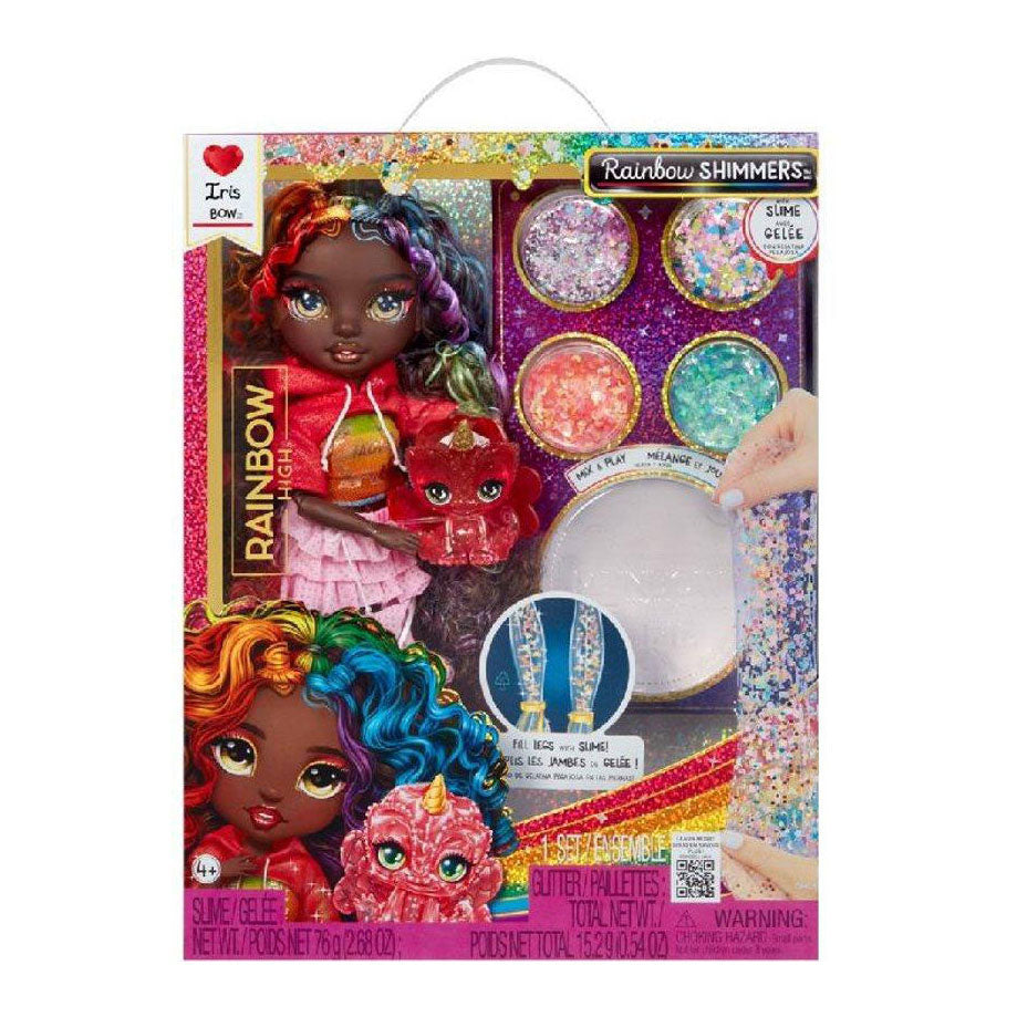 Rainbow high brilla con muñeca de moda slime - iris (color del arco iris)