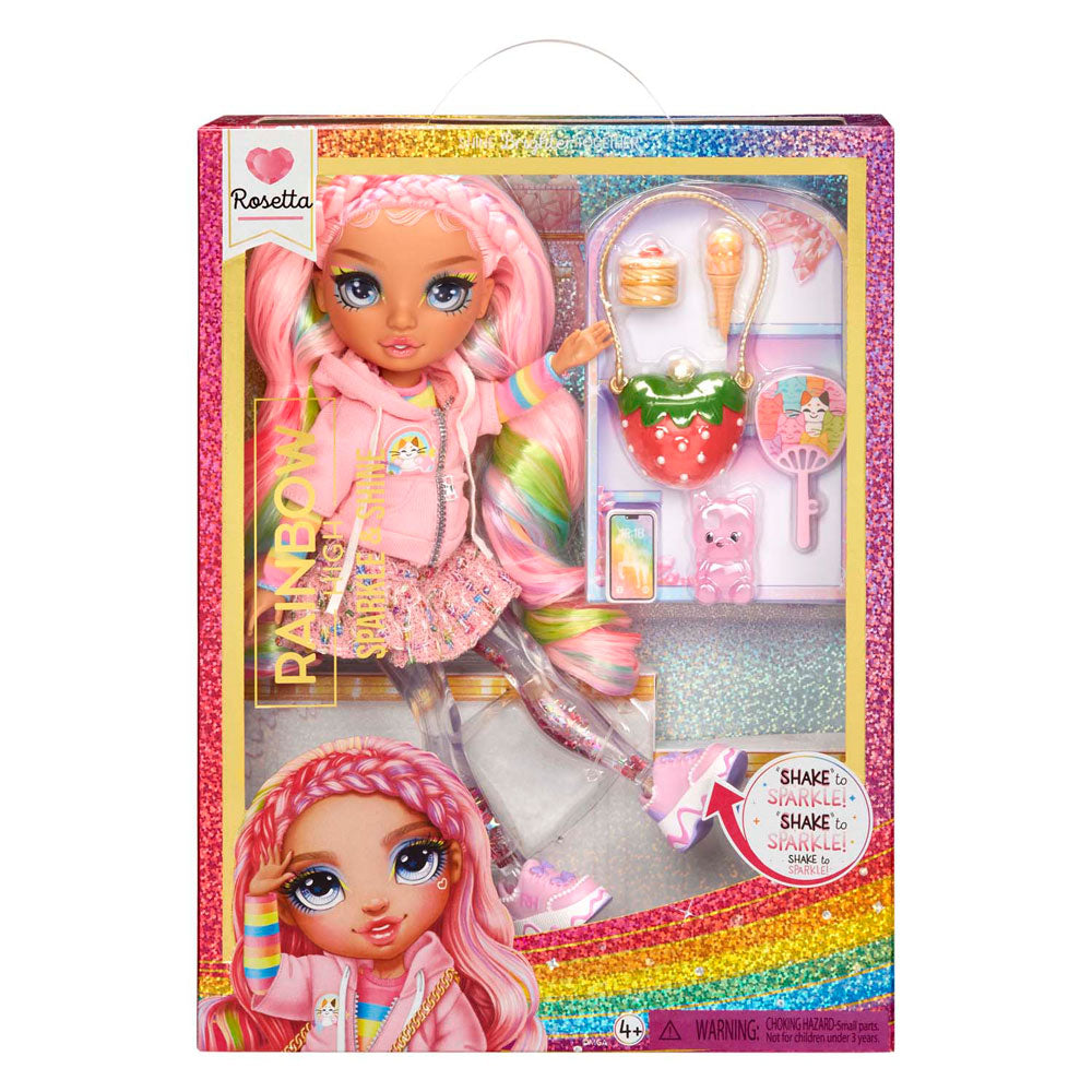 MGA Entertainment Rainbow High Sparkle Shine Fashion Pop Rosetta
