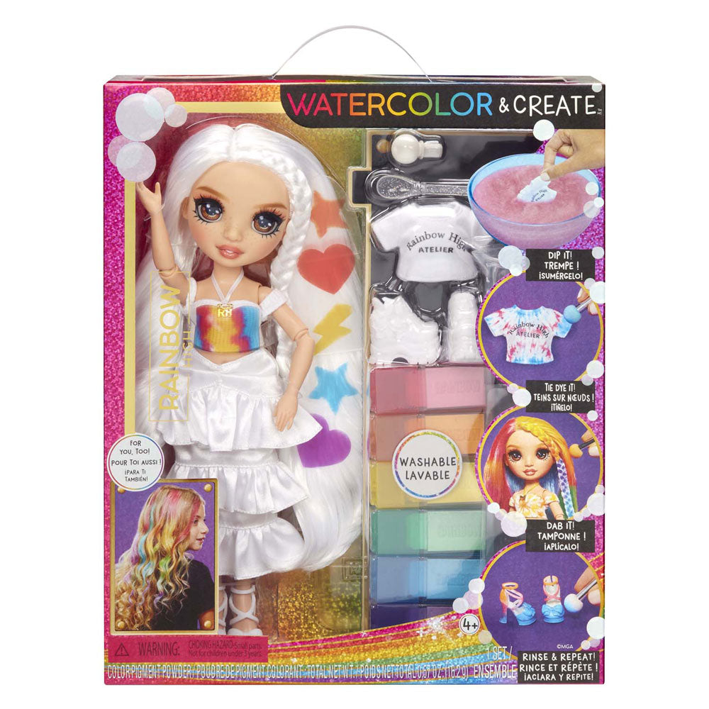 MGA Entertainment Rainbow High acuarela Crear ojos marrones-Modepop