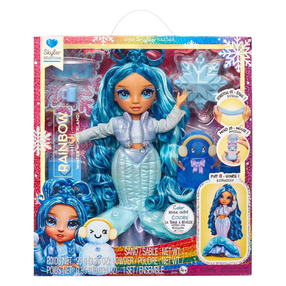 MGA Entertainment Rainbow High Winter Wonderland Pop Skyler Blue