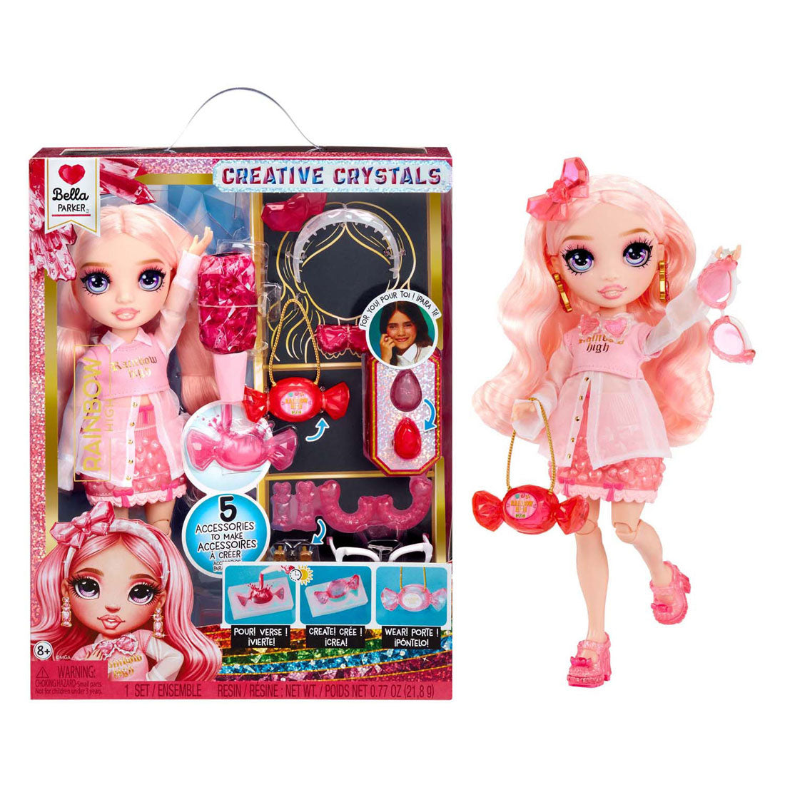MGA Entertainment Rainbow High Crystal Fashion Pop - Bella