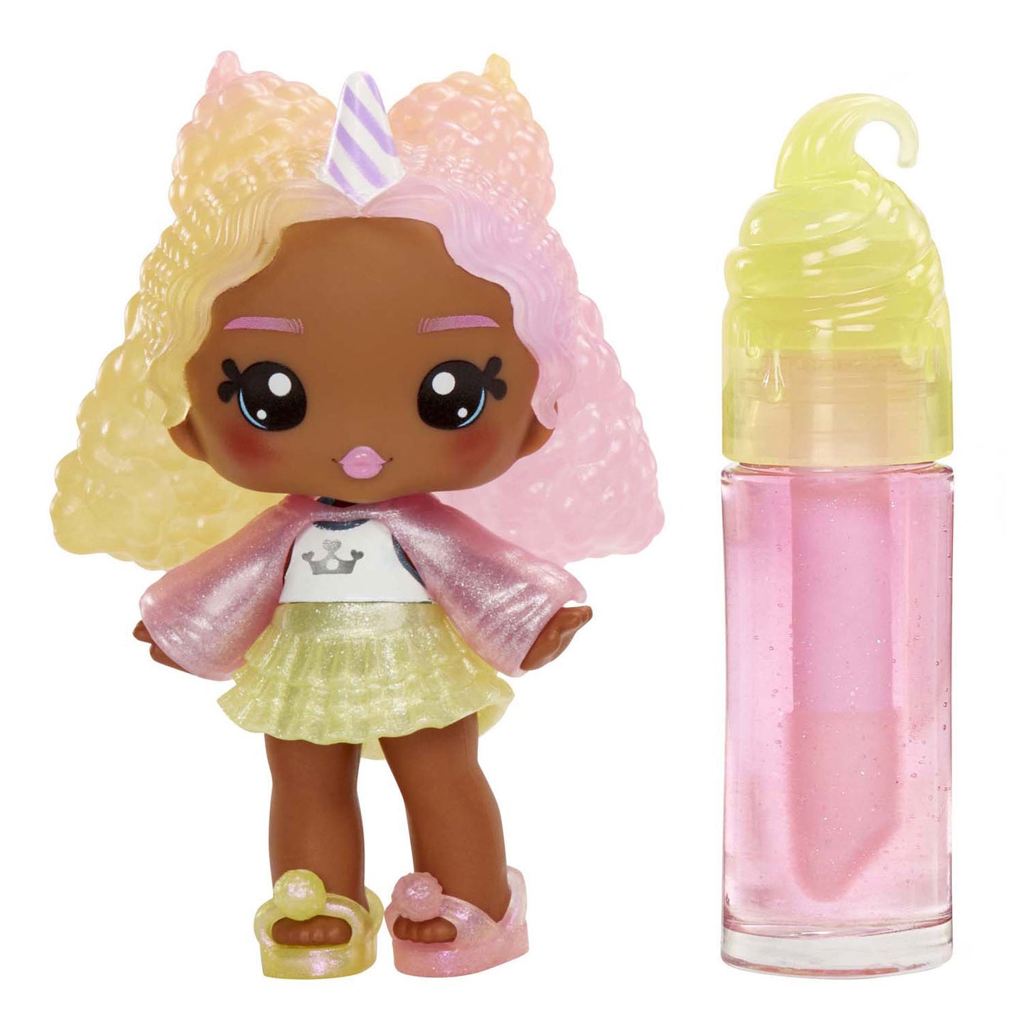 MGA Entertainment Yummiland Pop - Nia Candy Fluff con set di lucidi
