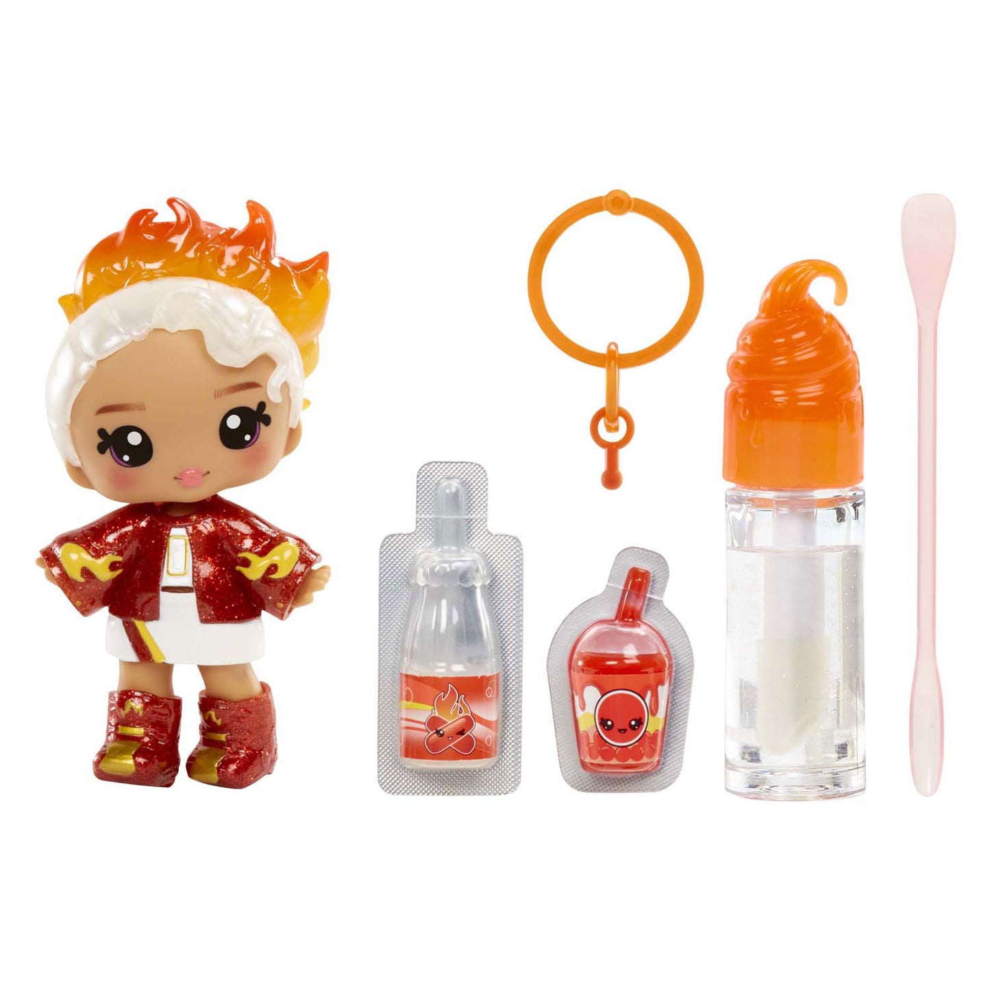 MGA Entertainment Yummiland Pop - Cannella ambrata con set di lucidalabbra