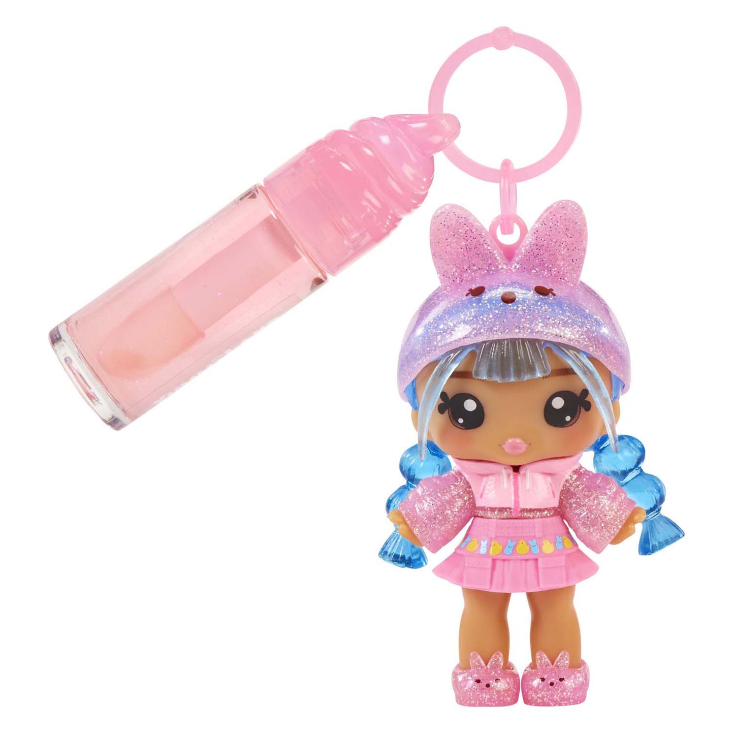 MGA Entertainment Yummiland Pop - Pasqua Marsha sbircia rosa con set di lucidalabbra