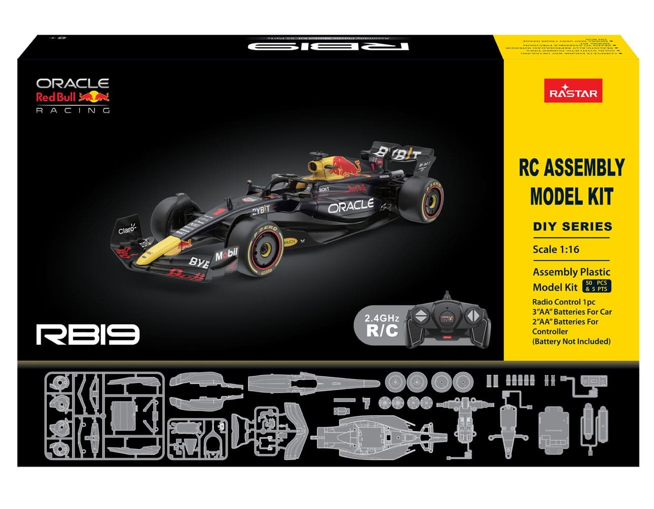 Jonotoys Rastar 1:16 Red Bull F1 RB19 Juego de construcción - 55 piezas.