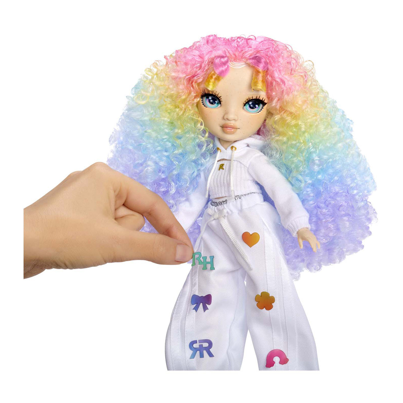 Mga entertainment rainbow high aerógrafo crea muñeca de moda - ojos verdes