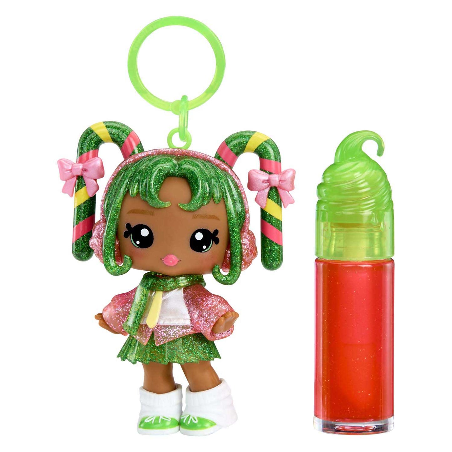 Mga Entertainment Yummiland Doll - Bastoncino di zucchero Halle con set di lucidalabbra