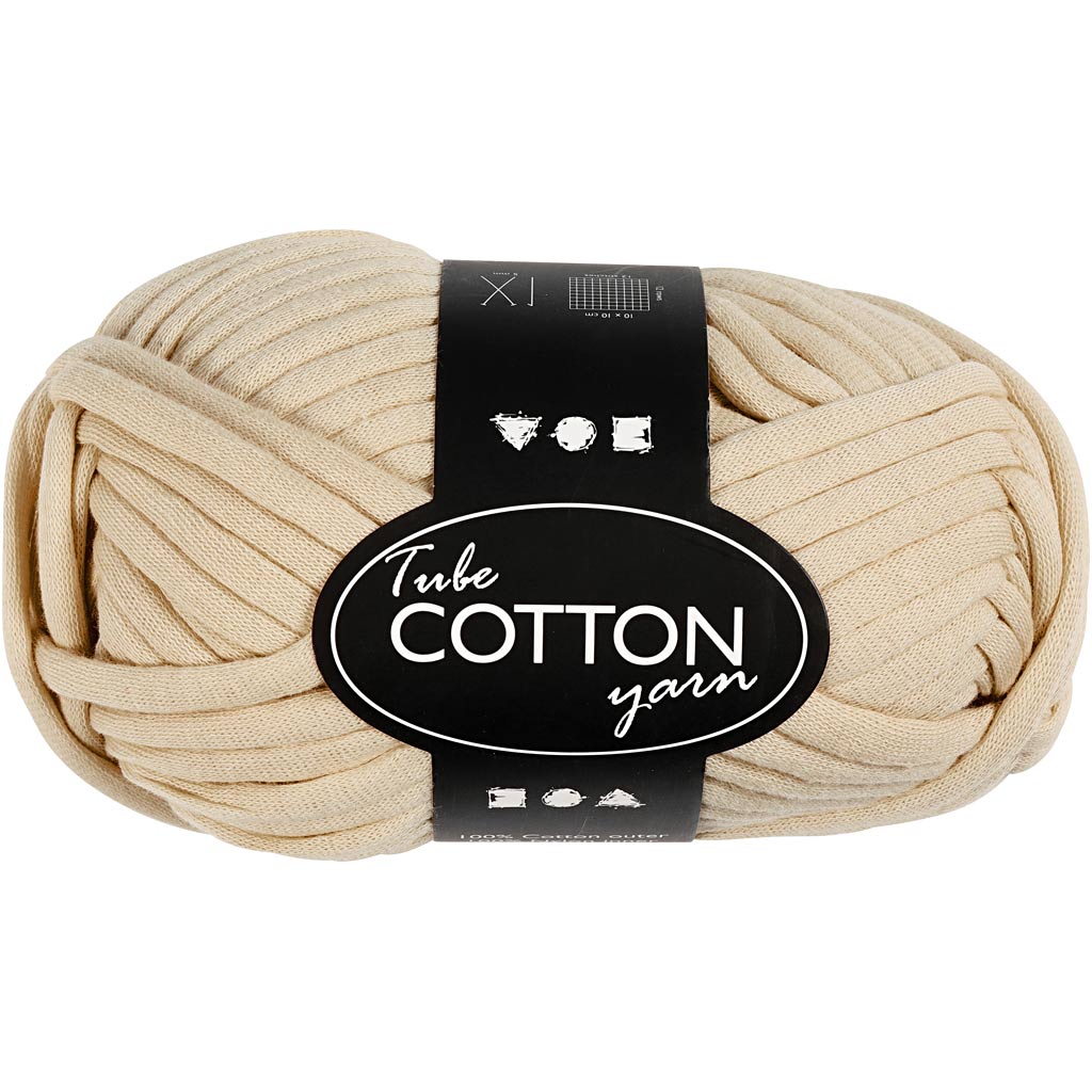 Hilo textil Creativ Company, l: 45 m, beige, 100 gr 1 ovillo