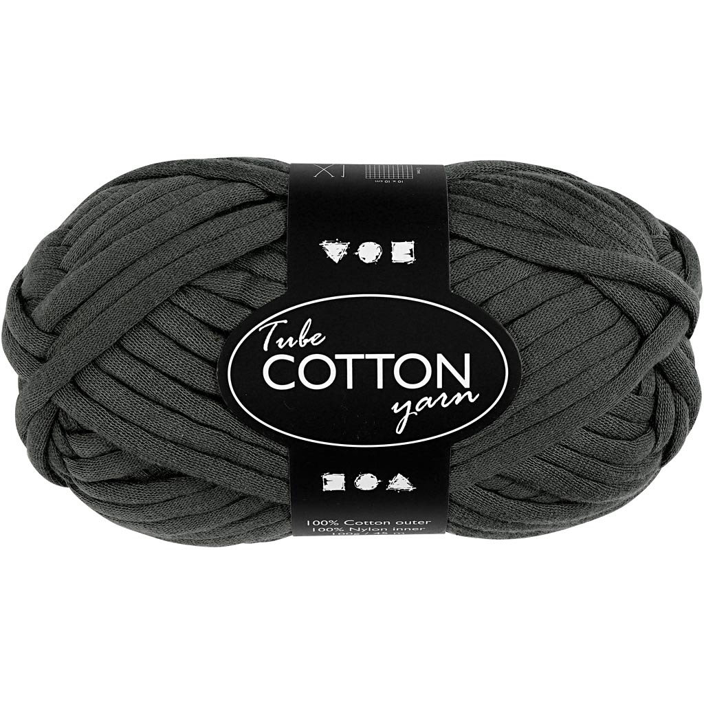 Hilo textil Creativ Company, l: 45 m, gris oscuro, 100 g 1 ovillo