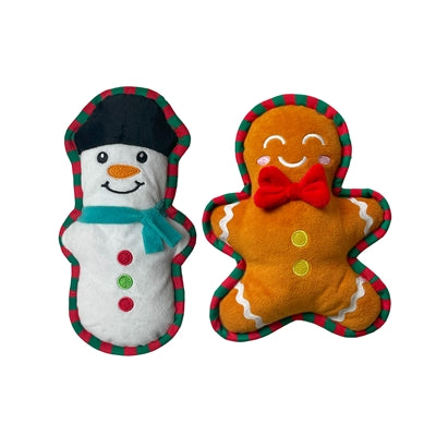 Happy Pet Squeaky Snowman e Gingerkoekman