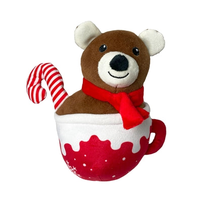 Feliz mascota de Navidad Taza Bear