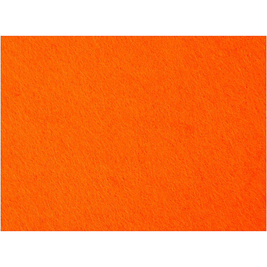 Fieltro hobby Creativ company, hoja 42x60 cm, grosor 3 mm, naranja, 1 hoja