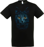 T-shirt zwarte kat zwart - afbeelding 1