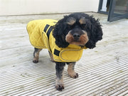 Happy Cap Dog Jacket Go Walk Sustardo trapuntato - afbeelding 2