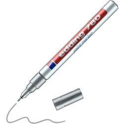 Rotulador de pintura edding 780 plateado punta redonda de 0,8 mm