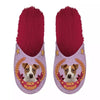 Pantoffel jack russel roze fuchsia
