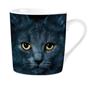 Molti regali tazza nera gatto