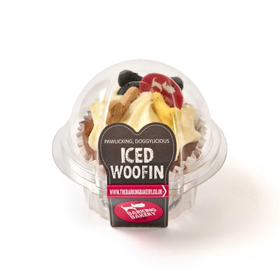 The Barking Bakery The Barking Bakery Vanilla Woofin con esmalte de vainilla