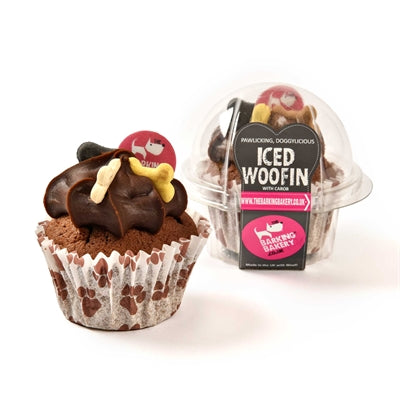 The Barking Bakery The Barking Bakery Vanilla Woofin con glassa di carrub