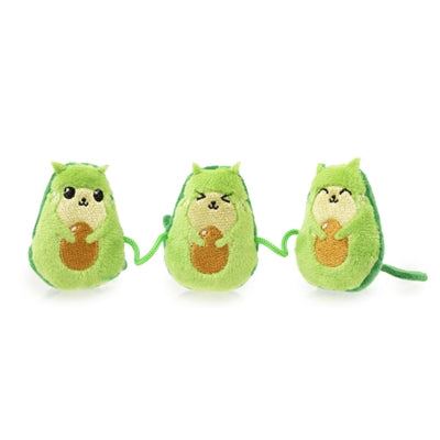 Fuzzyard Avocatos su corda con peluche con catnip