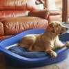 Cuscino per cani rosewood duro mucky ovale grigio blu scuro