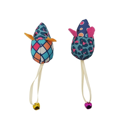 Rosewood Jolly Moggy Patchwork Mice dúo
