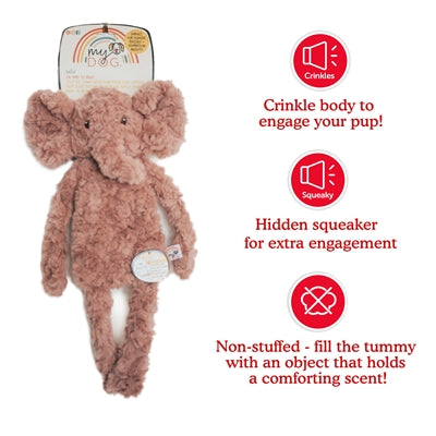 Il mio cane il mio cane elefante peluche rosa