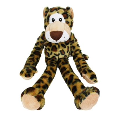 Feliz mascota swingin safari leopardo