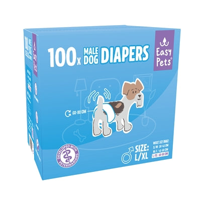 Pannolini per cani Easypets maschili