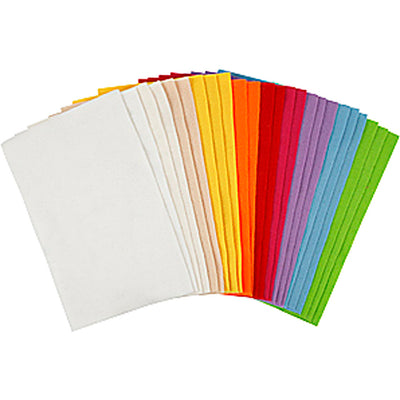 Creativ company hobbyvilt pakket regenboog a4 24 stuks