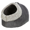 Trixie Cat Basket Cat Iglo calida che riflette il nero grigio nero