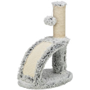 Trixie Junior Scratching Post Harvey con Brush White Black - afbeelding 1