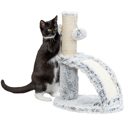 Trixie Junior Scratching Post Harvey con Brush White Black