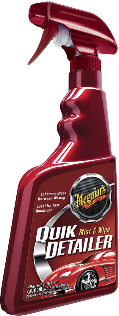 Meguiar's Meguiar's Quik Detailer 473ml - detergente rapido per auto - rimuove la polvere e le gocce d'acqua - per la manutenzione della vernice lucida