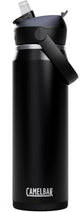 Camelbak thrive flip straw drinkfles - 750 ml - rvs - met rietje - isolatie waterfles - zwart