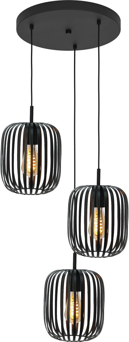 Eglo romazzina hanglamp - e27 - ø 46 cm - zwart