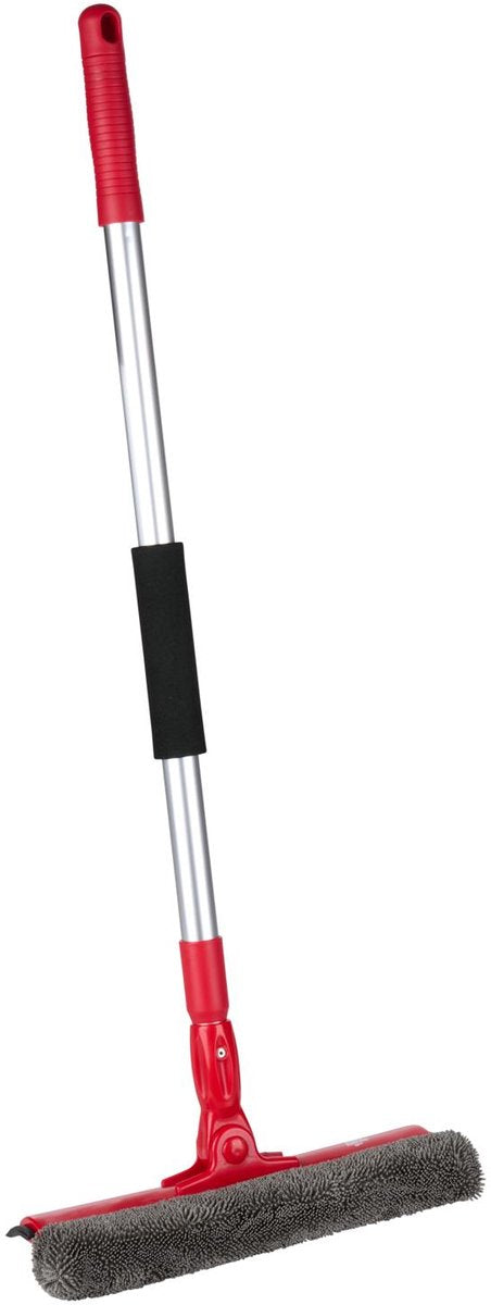 Lavavetri estensibile Dirt Devil 2 in 1 - lavavetri con spugna in microfibra e tergivetro - lavavetri telescopico da 68 a 116 cm