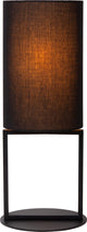 Lucide herman - lampada da tavolo - ø 20 cm - 1xe27 - nero - japandi