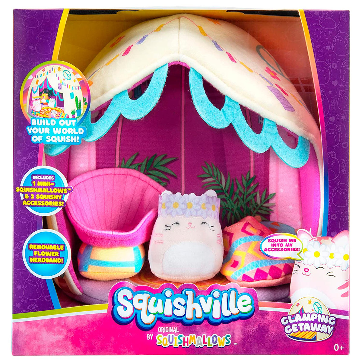 Squishmallows Squishville Glamping Mikeway Deluxe Play Set