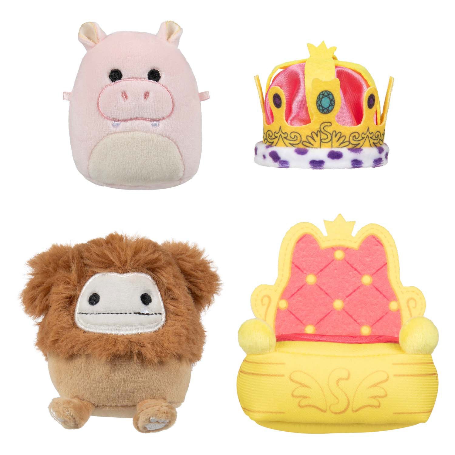Squishmallows micromalvaviscos de peluche - carroza de desfile, 4 piezas