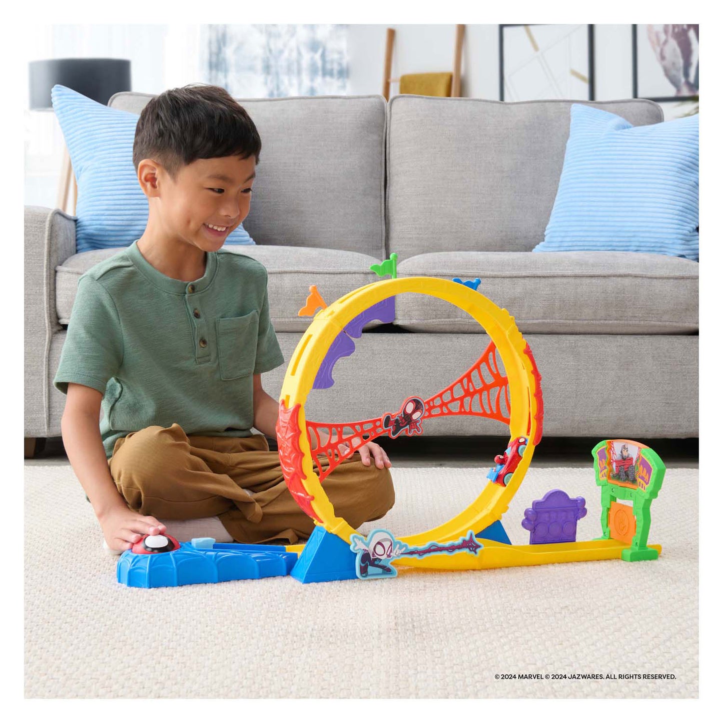 Jazwares è una fantastica pista da corsa in metallo super loop