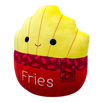Peluche Squishmallows - patatine fritte Floyd con sciarpa, 40 cm