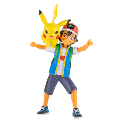 Figura característica de Jazwares Pokémon Battle - Ash Pikachu