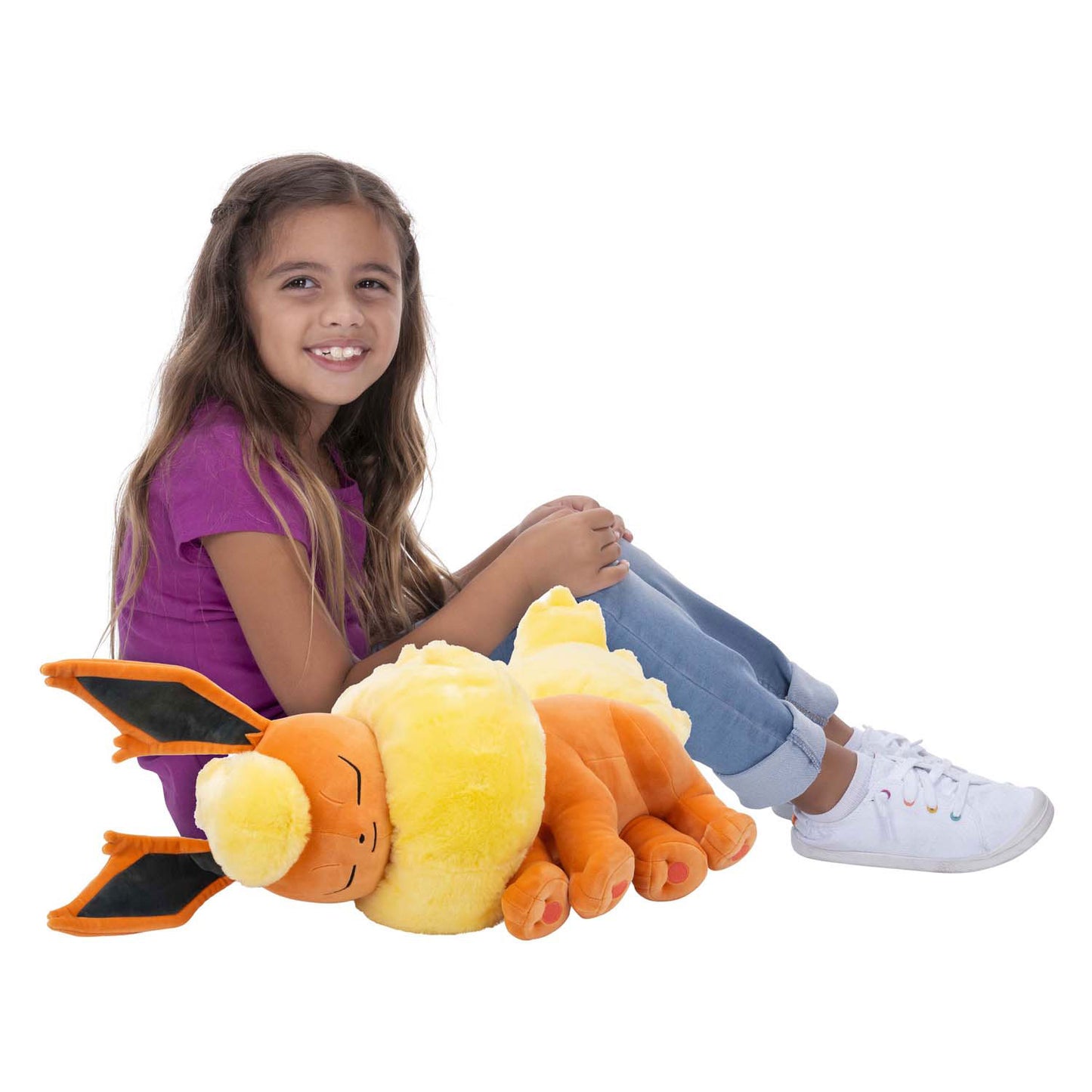 Jazwares peluche pokémon durmiendo bengala de peluche, 45 cm