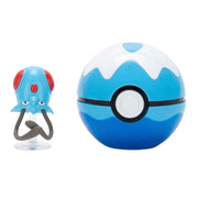 Jazwares pokémon - clip n go tentacool dive ball - afbeelding 1